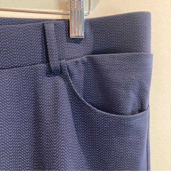 BETABRAND Sz XL Petite Herringbone Like Pattern Career Casual Pants Trousers - Picture 4 of 12